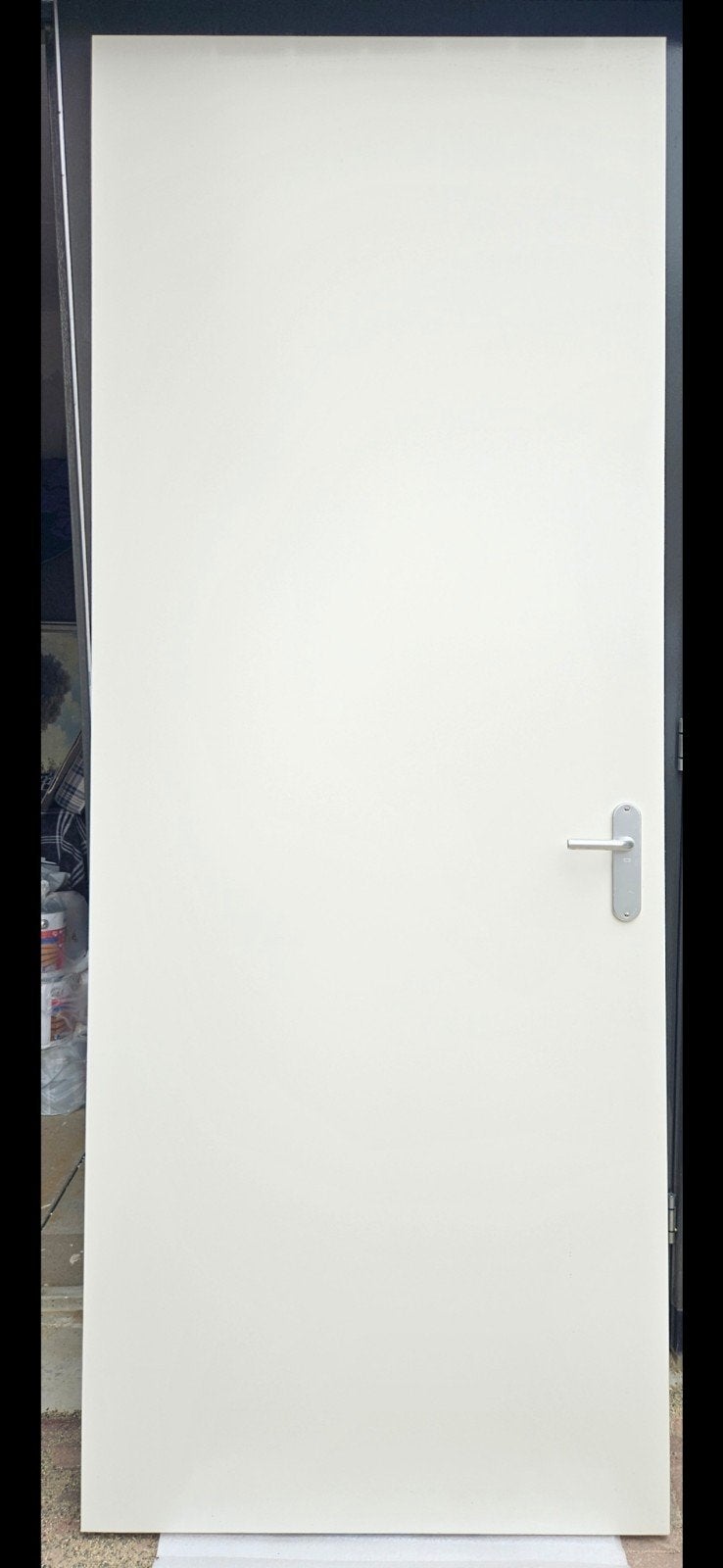 Svedex opdekdeur linksdraaiend, wit. 231,5 cm X 88 cm, Doe-het-zelf en Verbouw, Deuren en Horren, Ophalen, Nieuw, Binnendeur, 215 cm of meer
