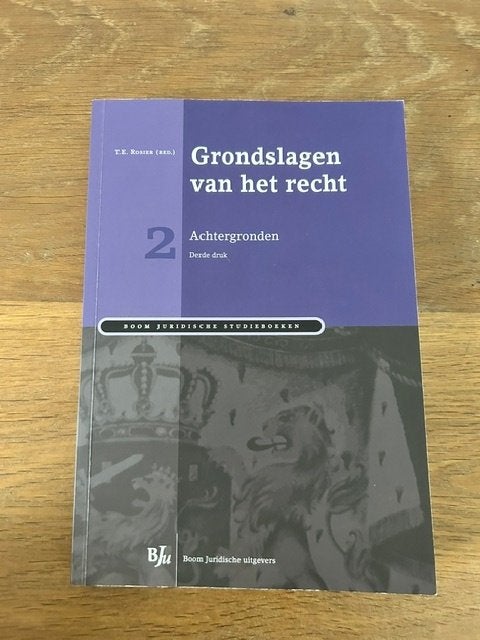 Grondslagen van het recht Achtergronden - TE Rosier, Ophalen of Verzenden, Rosier, Alpha, WO