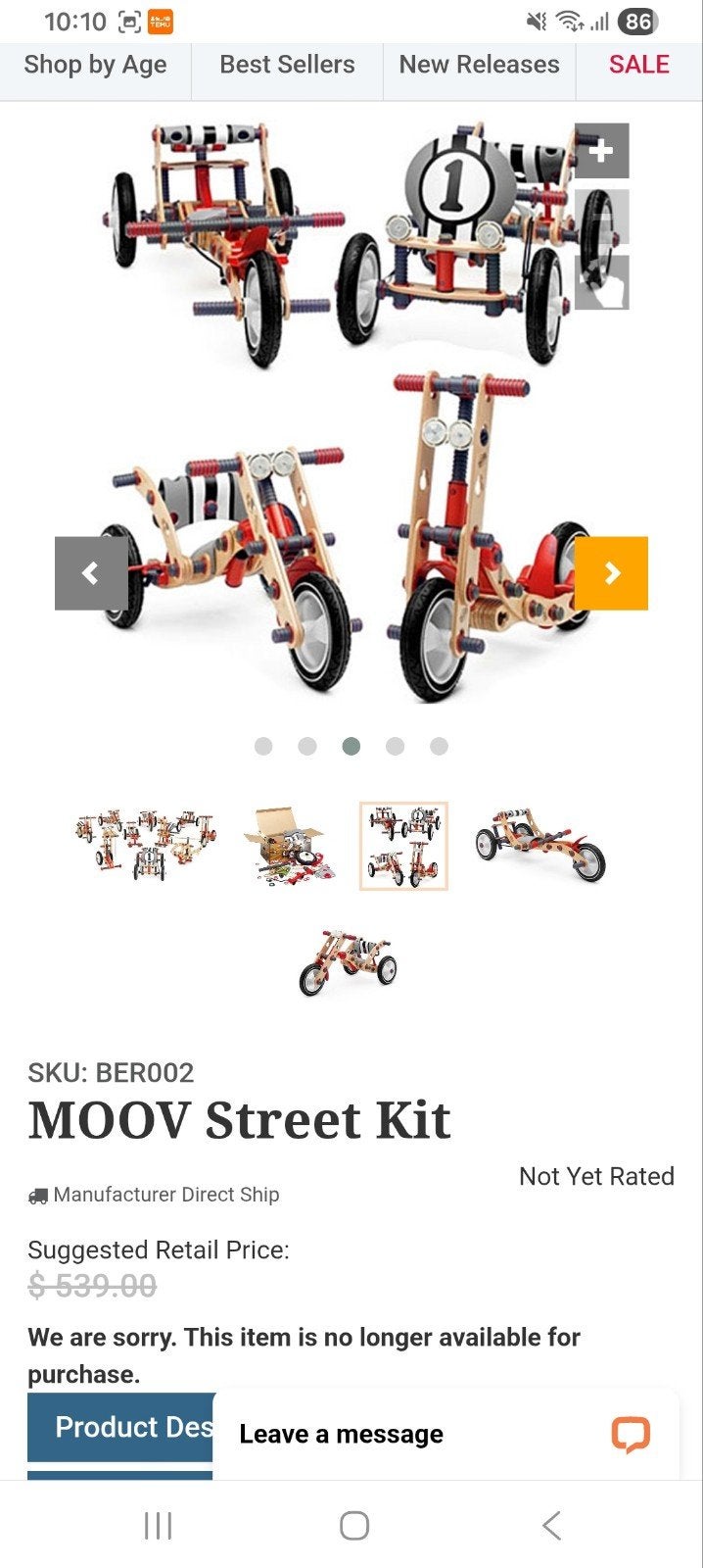 Berg moov steet kit skelter bouw speelgoed, Ophalen