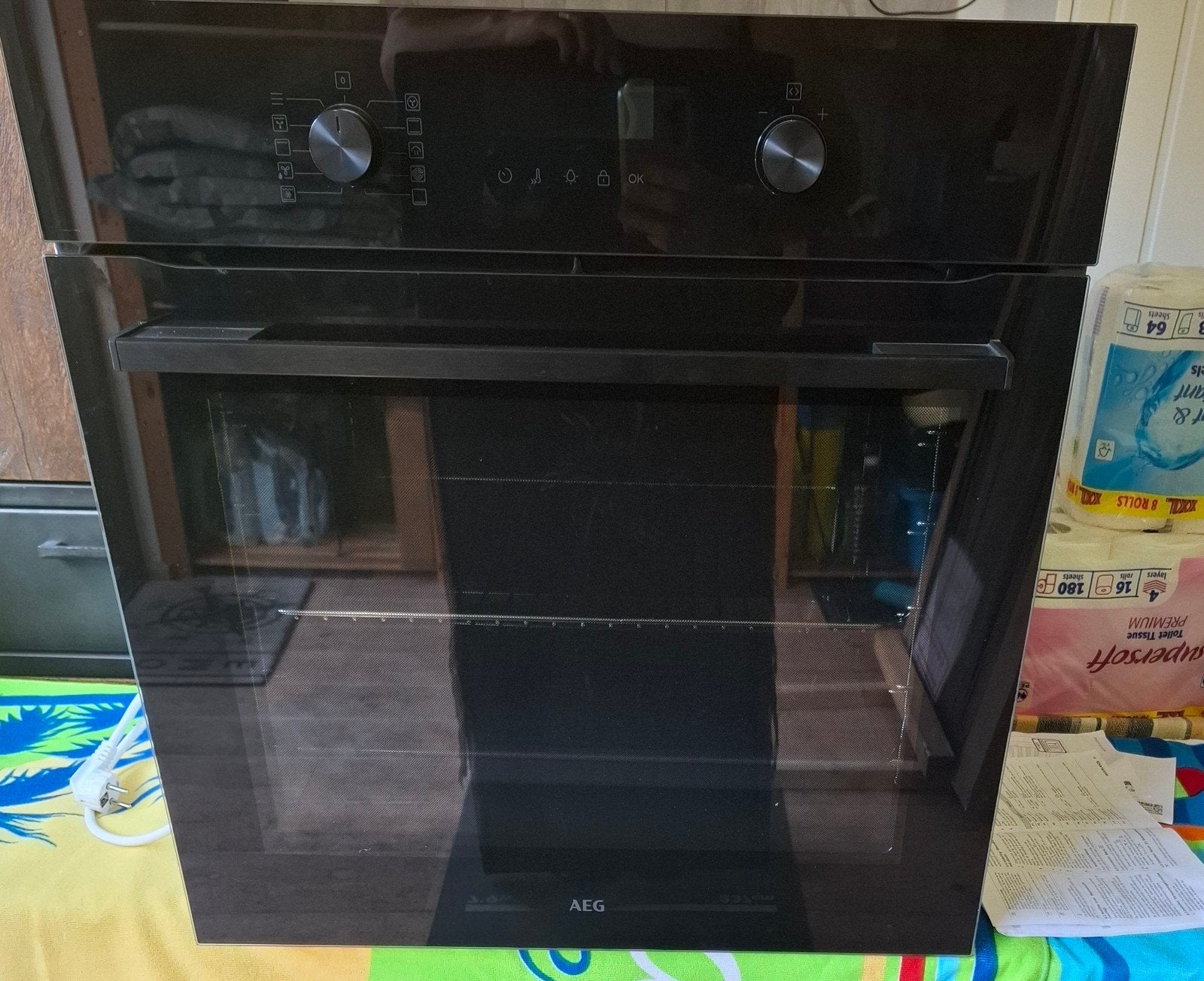 AEG Heteluchtoven met Stoomondersteuning OA5CB42AK, Witgoed en Apparatuur, Ovens, Ophalen, Hete lucht, AEG, Zo goed als nieuw
