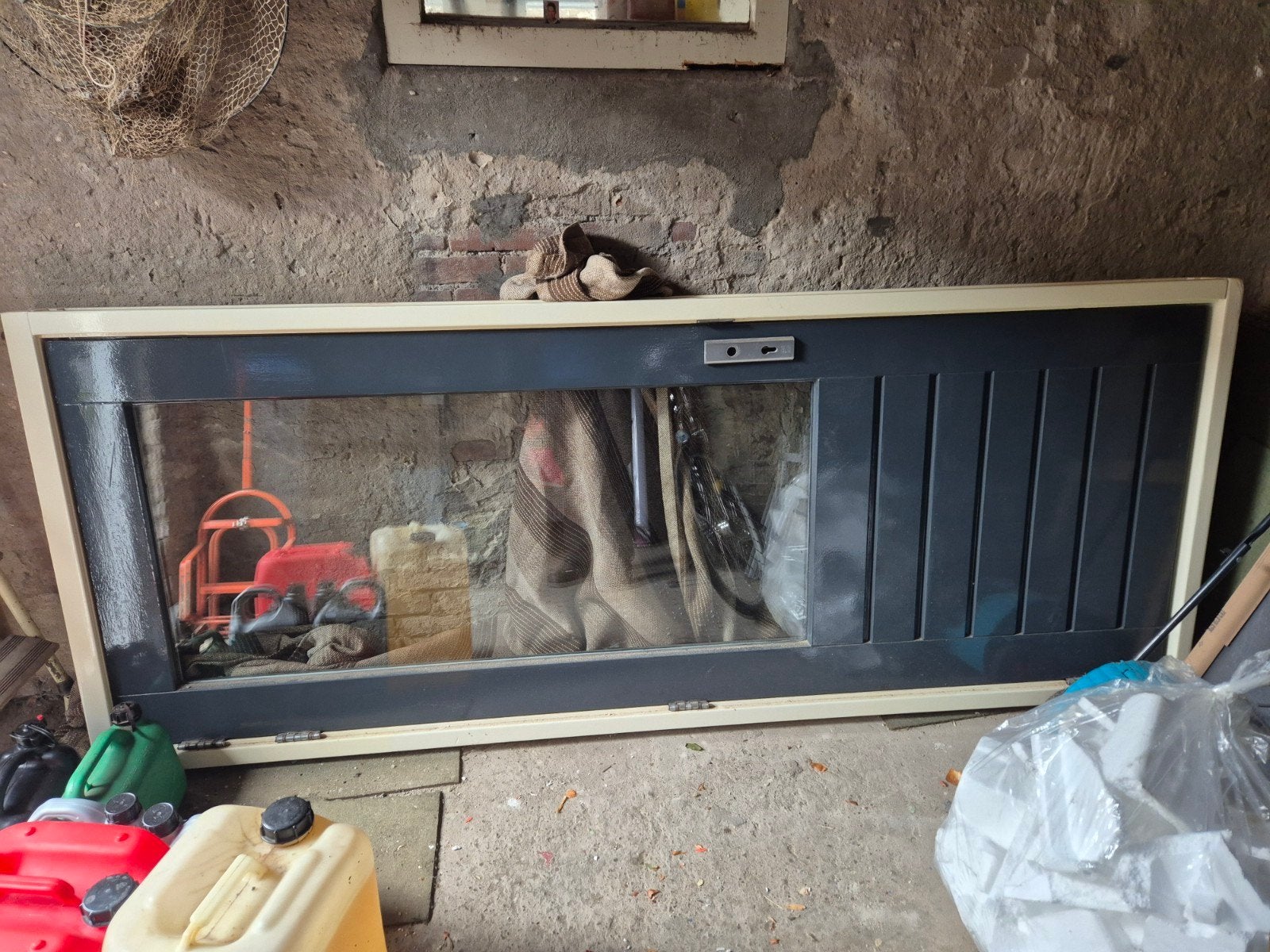 Hardhouten deur met kozijn, 80 tot 100 cm, 215 cm of meer, Ophalen of Verzenden, Hout