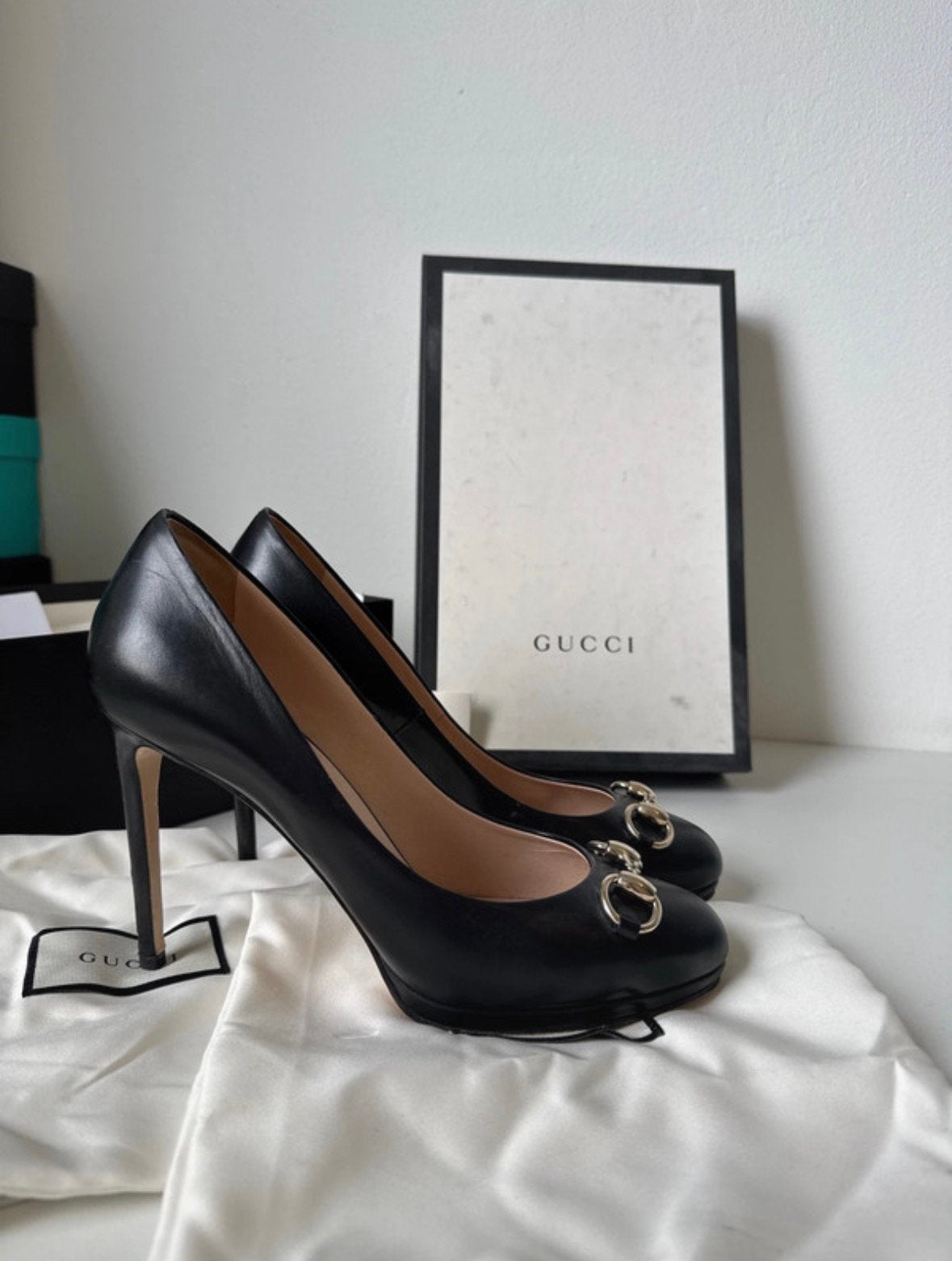 Gucci horsebit maat 39, Ophalen, Zo goed als nieuw, Zwart, Sneakers of Gympen