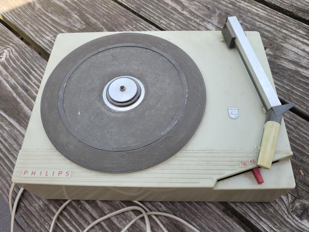 Vintage Philips Platenspeler, Ophalen, Gebruikt, Platenspeler, Philips