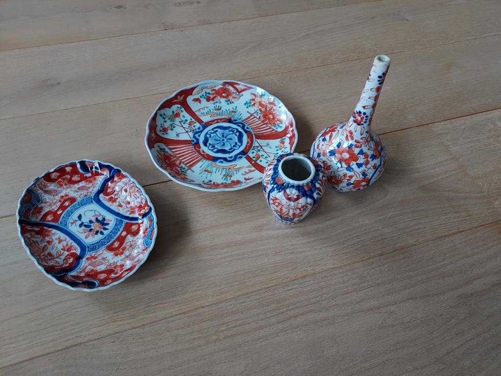 Antiek Japans Imari Porselein Set, Ophalen of Verzenden