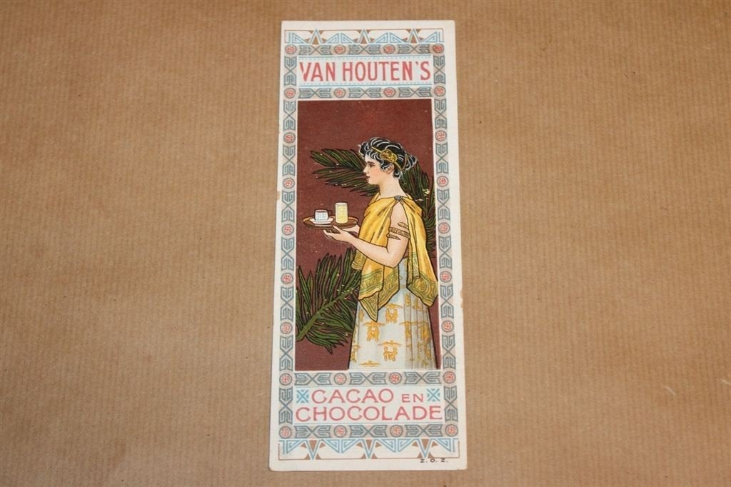 Boekenlegger - Van Houten Cacao & Chocolade - Ca 1930, Verzamelen, Ophalen of Verzenden, Zo goed als nieuw, Reclame