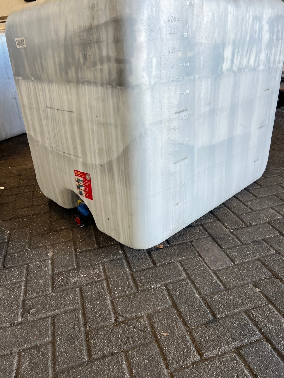 IBC containers los vat 1000 L met kraantje en deksel, Ophalen, Kunststof, Gebruikt, Met kraantje