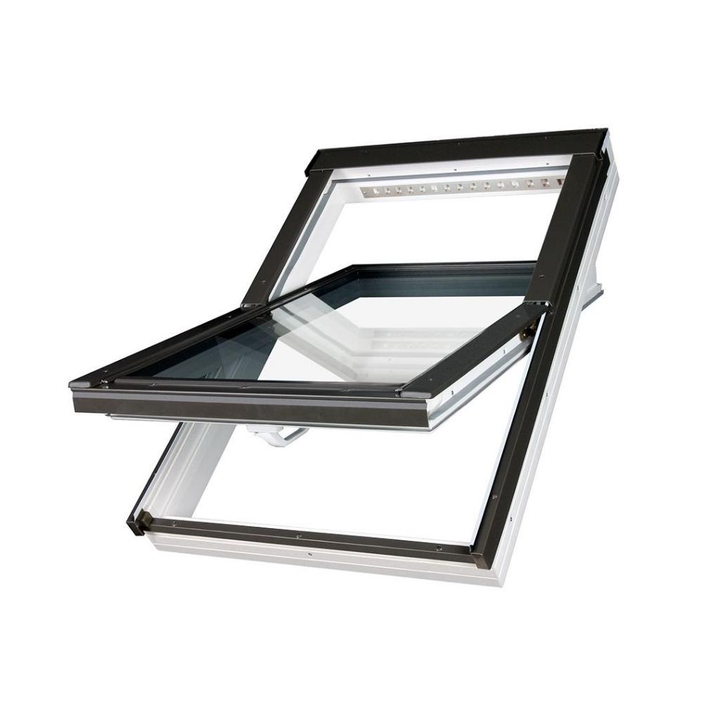 Fakro PTP V-U3 Tuimelraam kunststof 114x140 cm, Kunststof, Raamkozijn, Nieuw, Inclusief glas