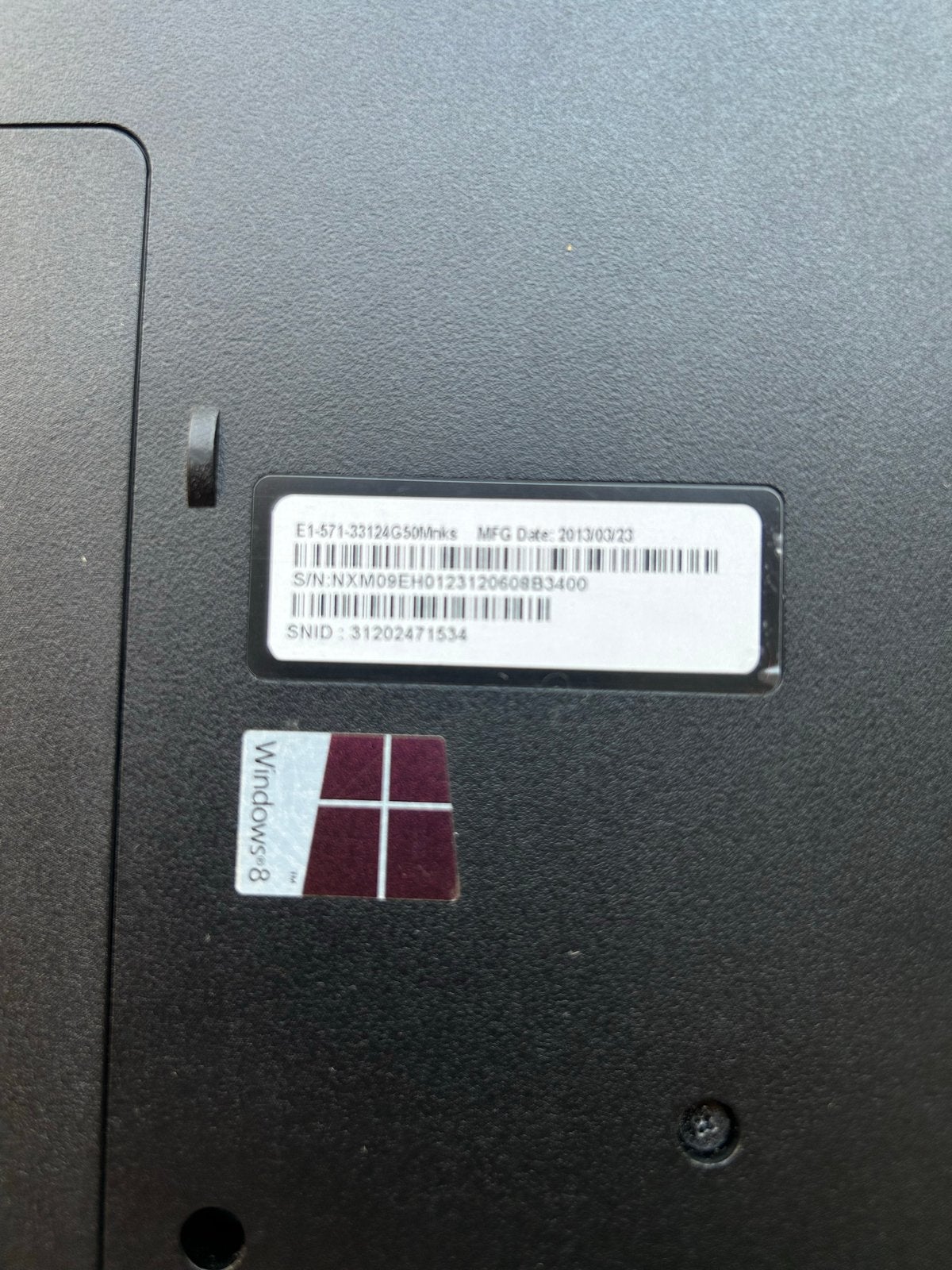Acer E1-571-33124G50Mnks Laptop - Gebruikt, Ophalen, Gebruikt, HDD, 2 tot 3 Ghz