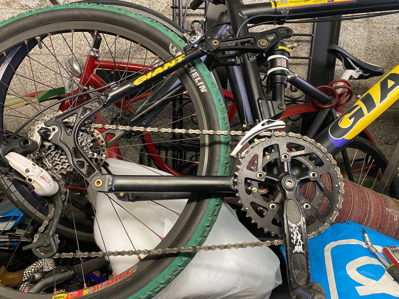 Giant Xtc MTB team, retro vintage prototype., Fietsen en Brommers, Fietsen | Mountainbikes en ATB, Zo goed als nieuw, Schijfrem