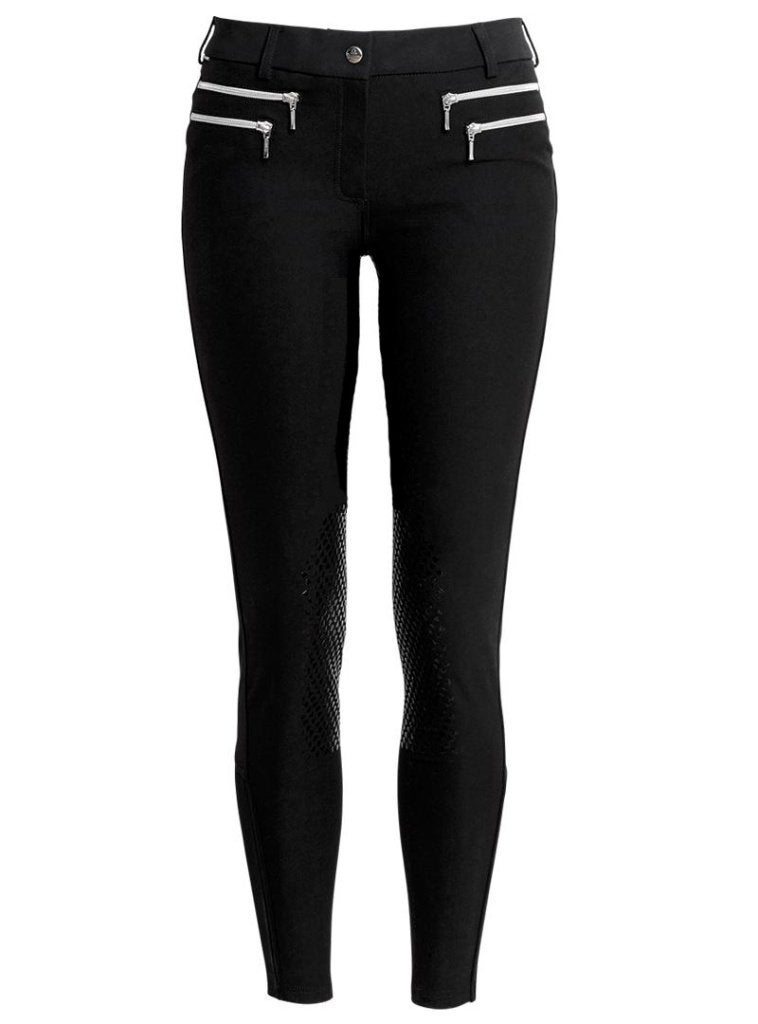 Mountain Horse Rijbroek siliconen knie, Zwart, 40, 42, 44, Dressuur, Nieuw, Zwart, Dames