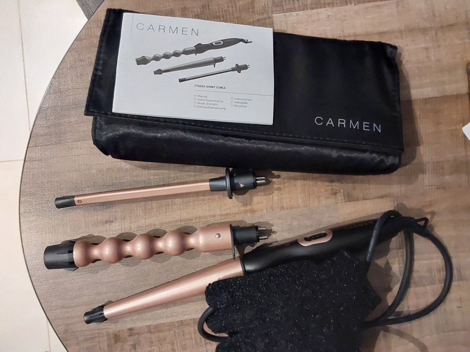 Carmen Krultang Set - Perfect voor Diverse Krullen, Ophalen, Zo goed als nieuw