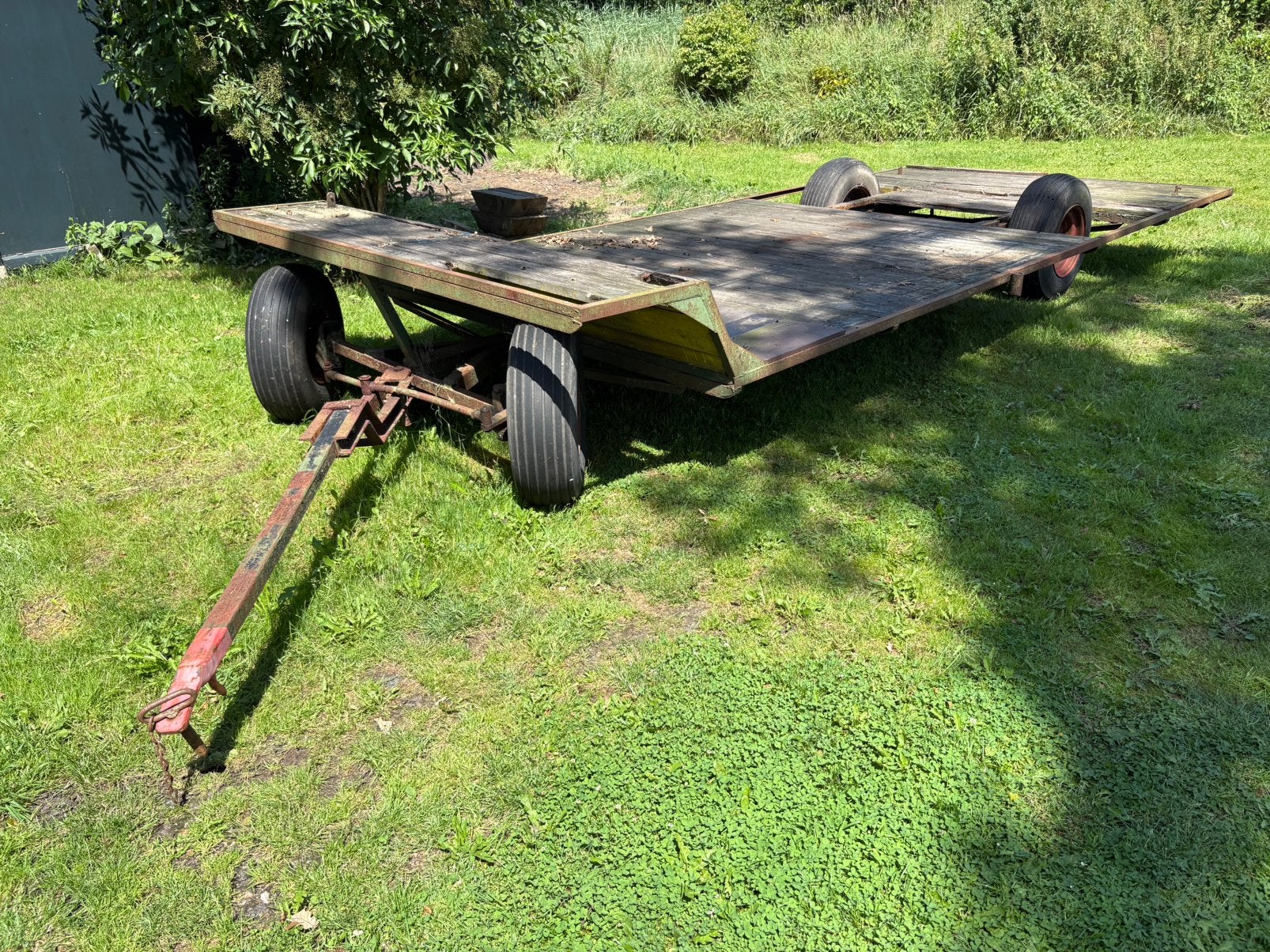 Grote 4 wielige schamelwagen 7x2,5 meter, 100 liter of meer, Ophalen, Gebruikt, Overige typen