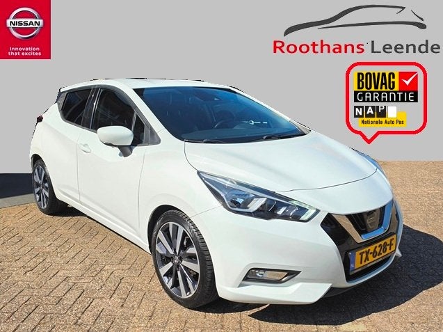 NISSAN Micra 0.9 IG-T 90pk Tekna Navi - Camera 360 - Bose, Auto's, Voorwielaandrijving, 898 cc, Stof, 525 kg