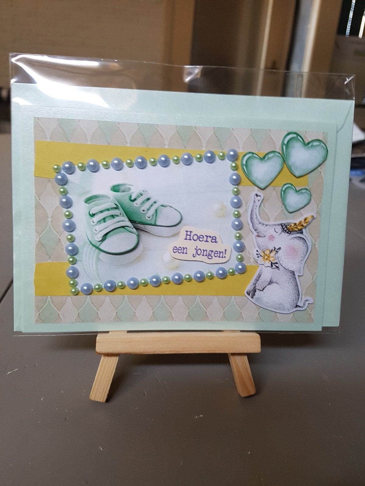 Kaartje geboorte jongen/zoon babyschoentjes, Ophalen of Verzenden, Nieuw, Kind
