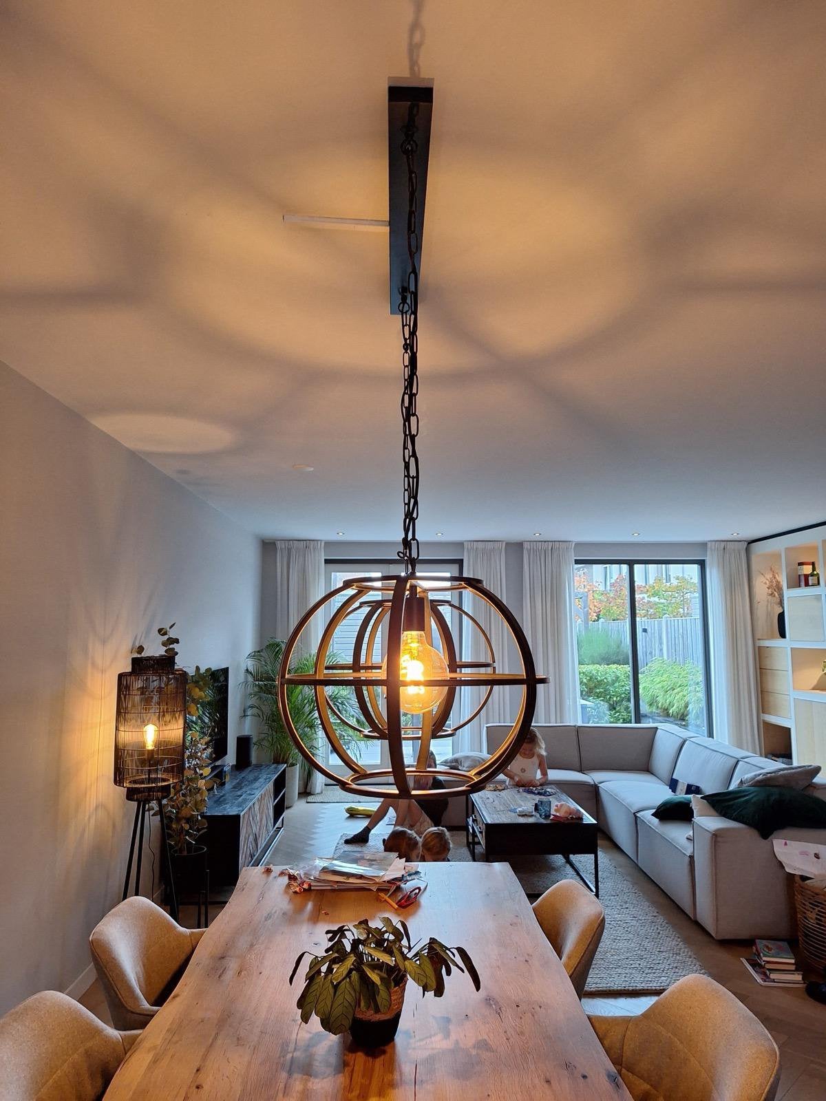 Industriële hanglamp voor boven eettafel, Ophalen, Zo goed als nieuw