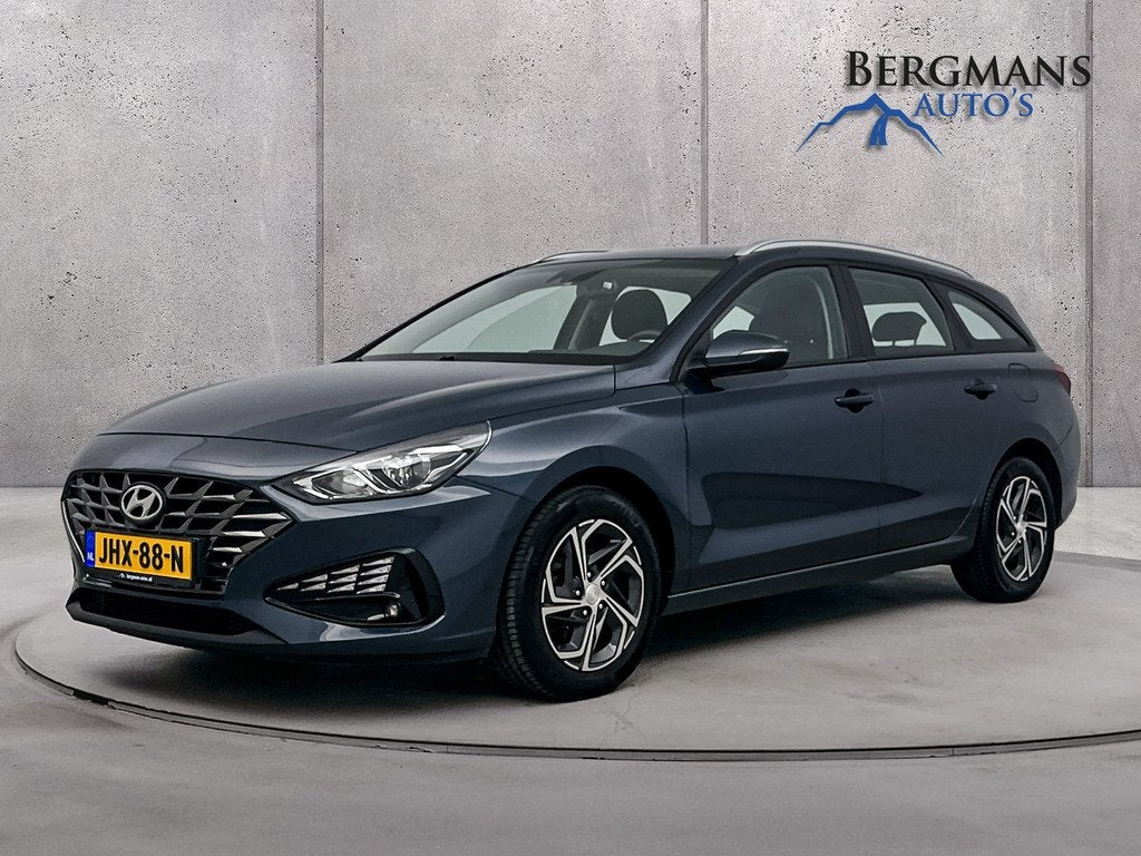 Hyundai i30 Wagon 1.0 T-GDi MHEV Comfort // STOEL + STUURVER, Auto's, Hyundai, Voorwielaandrijving, Stof, Gebruikt, Blauw