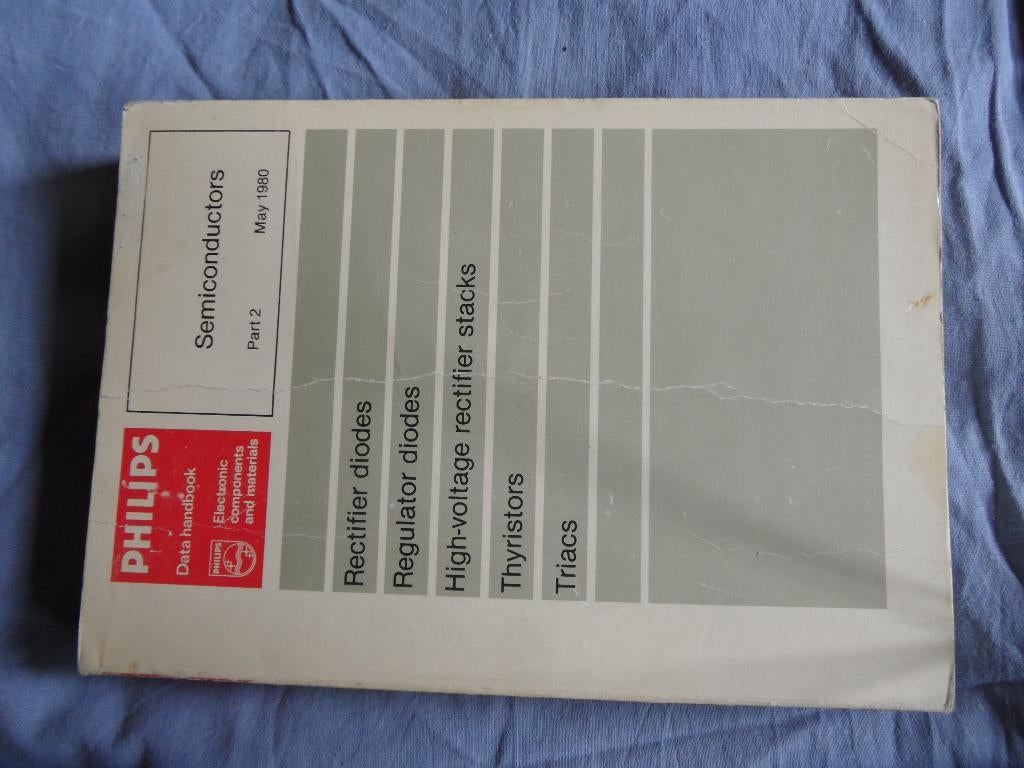 Philips Data handbook - Power diodes, Thyristors, Triacs, Boeken, Techniek, Gelezen, Elektrotechniek, Ophalen of Verzenden