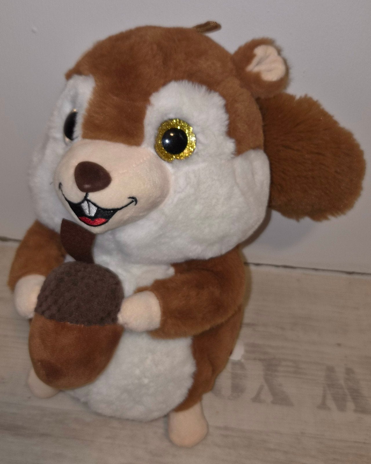 Jafri Toys Eekhoorn Knuffel met Eikel - Zo goed als nieuw, Overige merken, Overige typen, Ophalen of Verzenden, Zo goed als nieuw