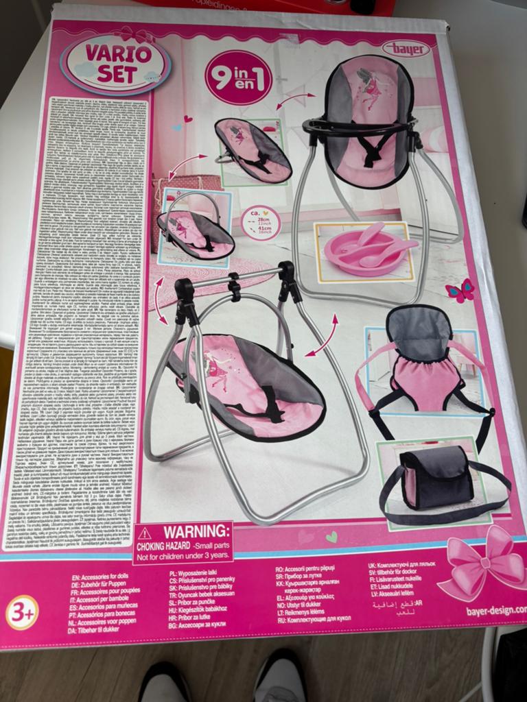 Bayer Design Vario Set 9-in-1 Poppenaccessoires, Ophalen of Verzenden, Nieuw, Overige typen