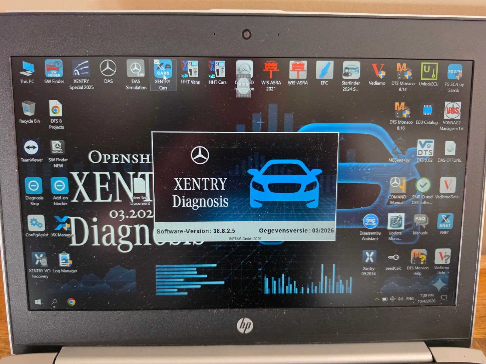 Mercedes-Benz / Smart Diagnose Laptop – XENTRY / DAS / Vedia, Ophalen, Zo goed als nieuw