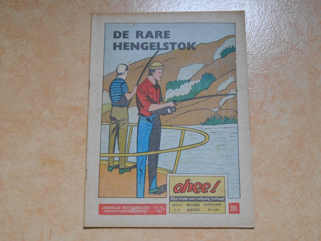 Ohee 231 De rare hengelstok 1967., Eén stripboek, Ophalen of Verzenden, Zo goed als nieuw