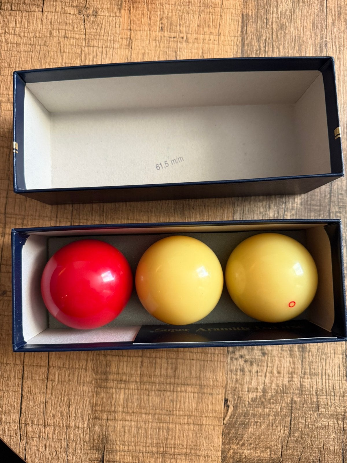 Biljart ballen 61.5 m/m, Ophalen, Zo goed als nieuw, Keu of Ballen