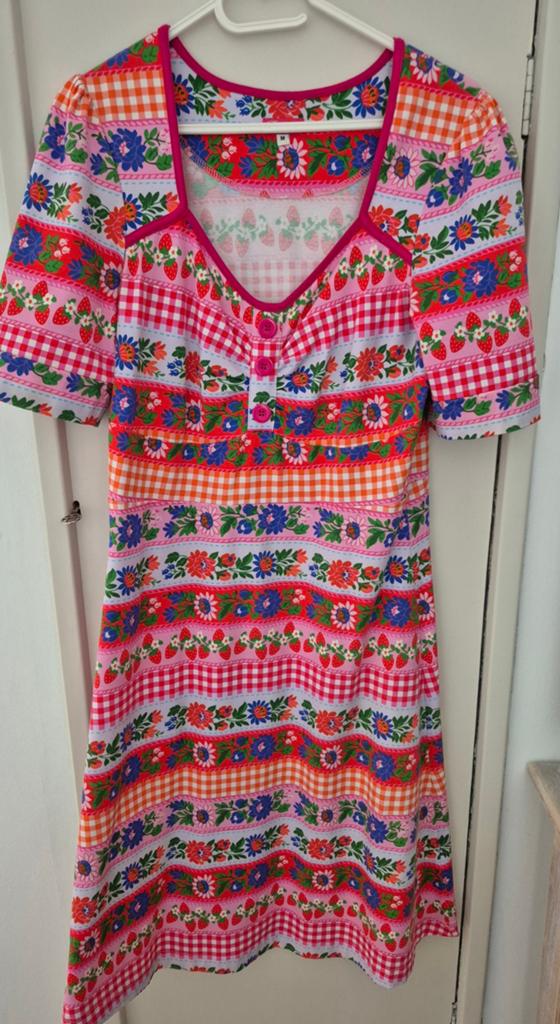 Zomerjurk maat M, Kleding | Dames, Jurken, Maat 38/40 (M), Zo goed als nieuw, Knielengte, Verzenden