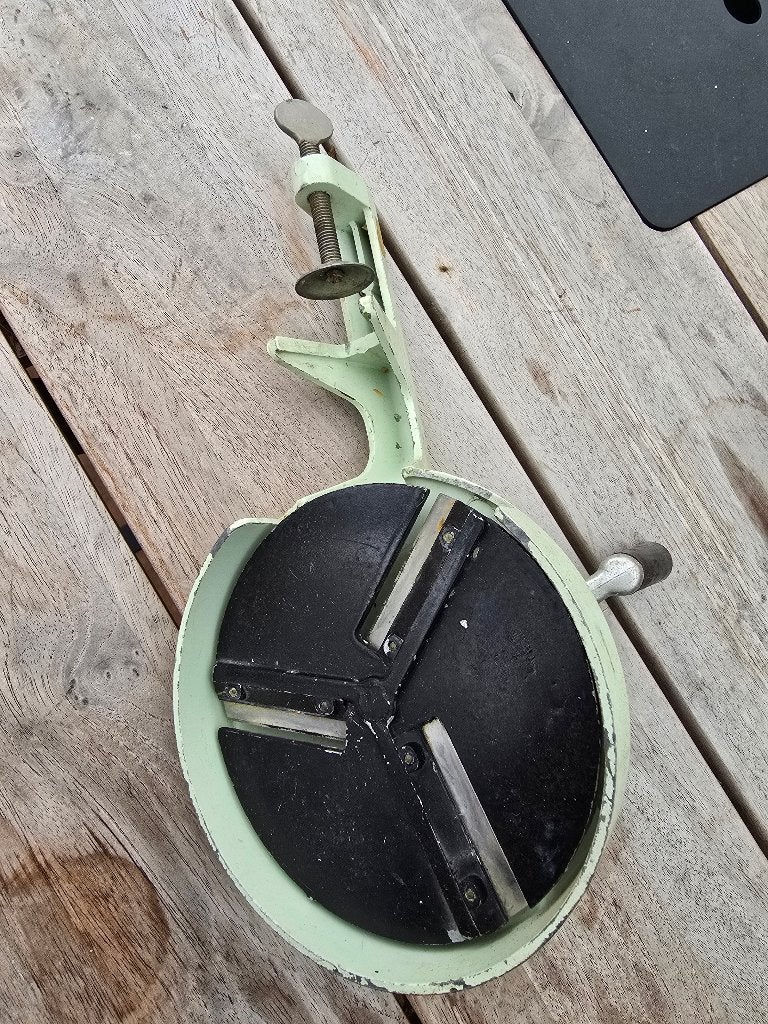 Vintage PeDe Bonensnijder – Pastelgroen – Jaren 50/60, Ophalen of Verzenden