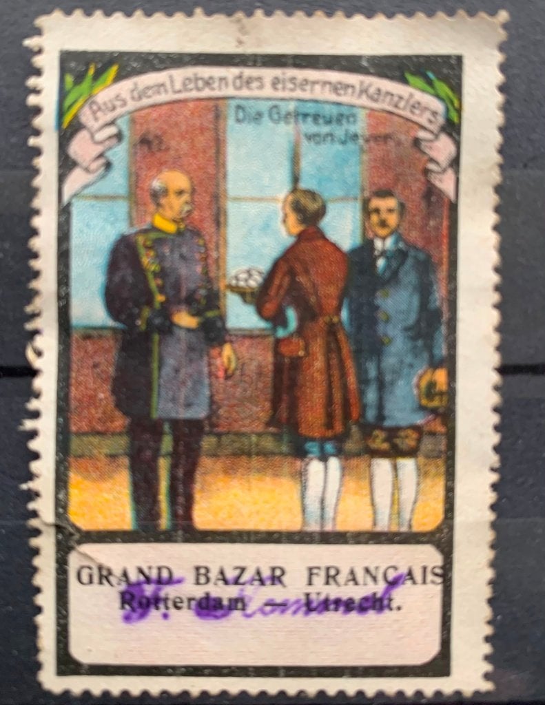 Sluitzegel R'dam Utrecht Grand Bazar Francais, Verzenden, T/m 1940, Gestempeld