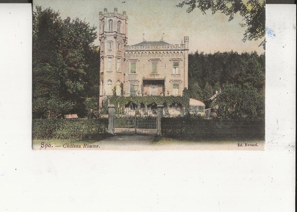Belgie Spa Kasteel Rouma, Verzamelen, Ansichtkaarten | België, Ophalen of Verzenden, Voor 1920, Ongelopen, Antwerpen
