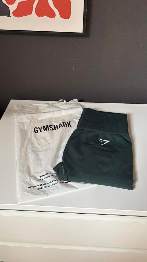 Gymshark Vital Seamless Sportlegging XS Groen Nieuw, Nieuw, Ophalen of Verzenden, Fitness of Aerobics, Maat 34 (XS) of kleiner