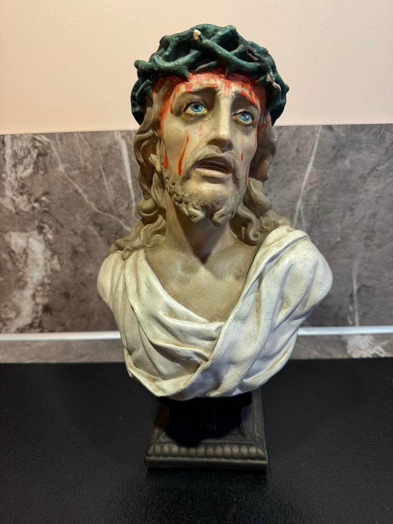 Oud borstbeeld van Jezus, Antiek en Kunst, Antiek | Religie, Ophalen of Verzenden