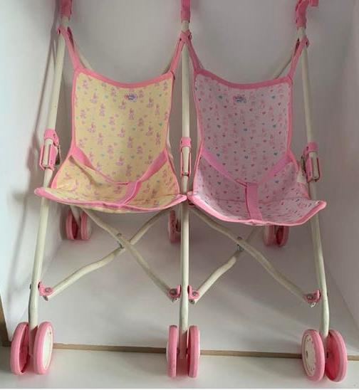 Duo buggy van baby born, Ophalen of Verzenden, Zo goed als nieuw, Babypop
