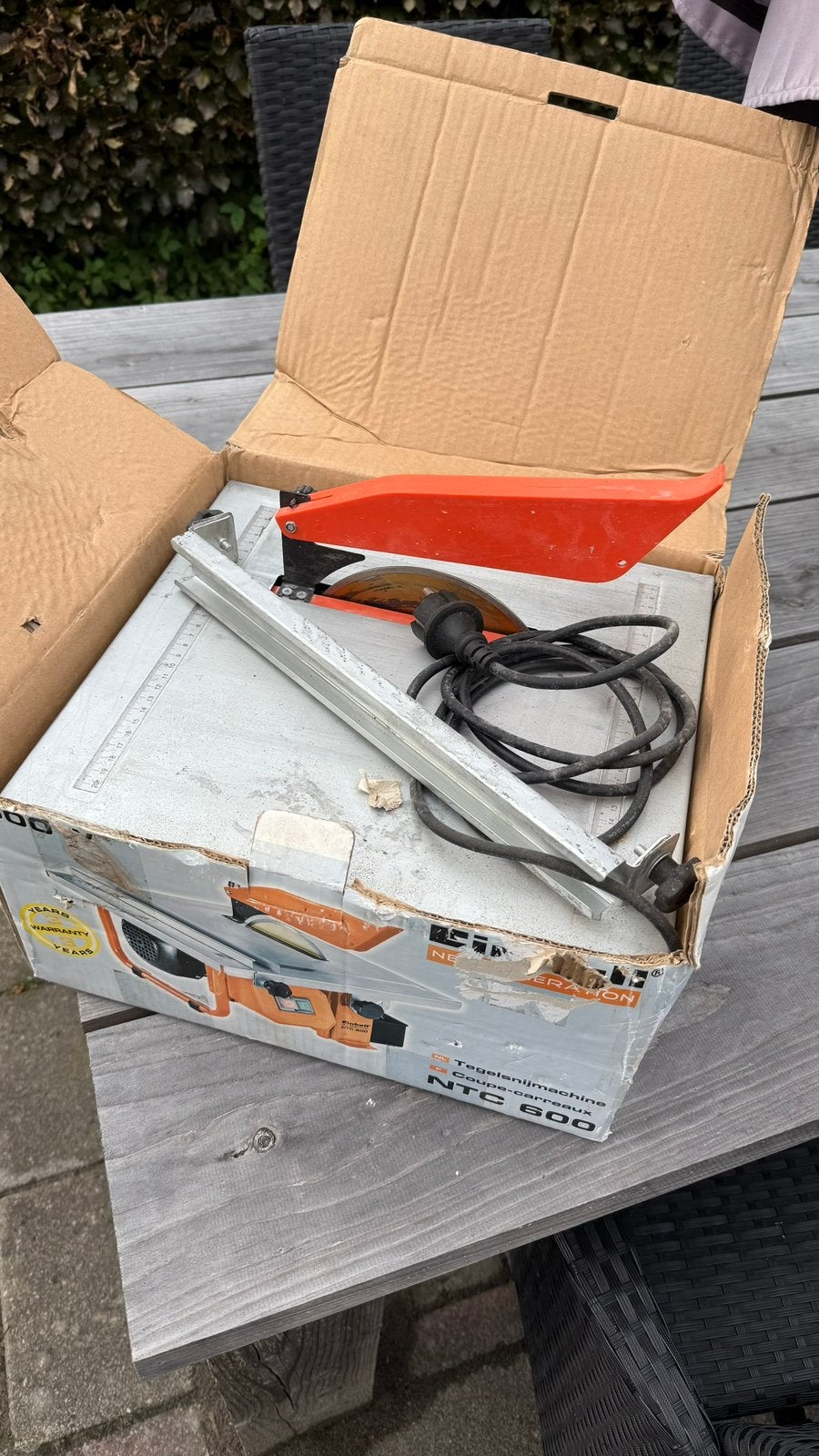 Einhell NTC 600 Tegelsnijmachine, Ophalen, Gebruikt