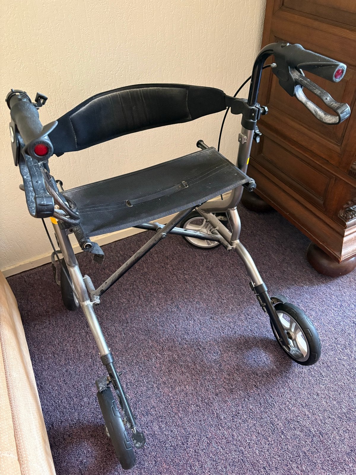 Rollator in hoogte verstelbaar, Ophalen, Gebruikt