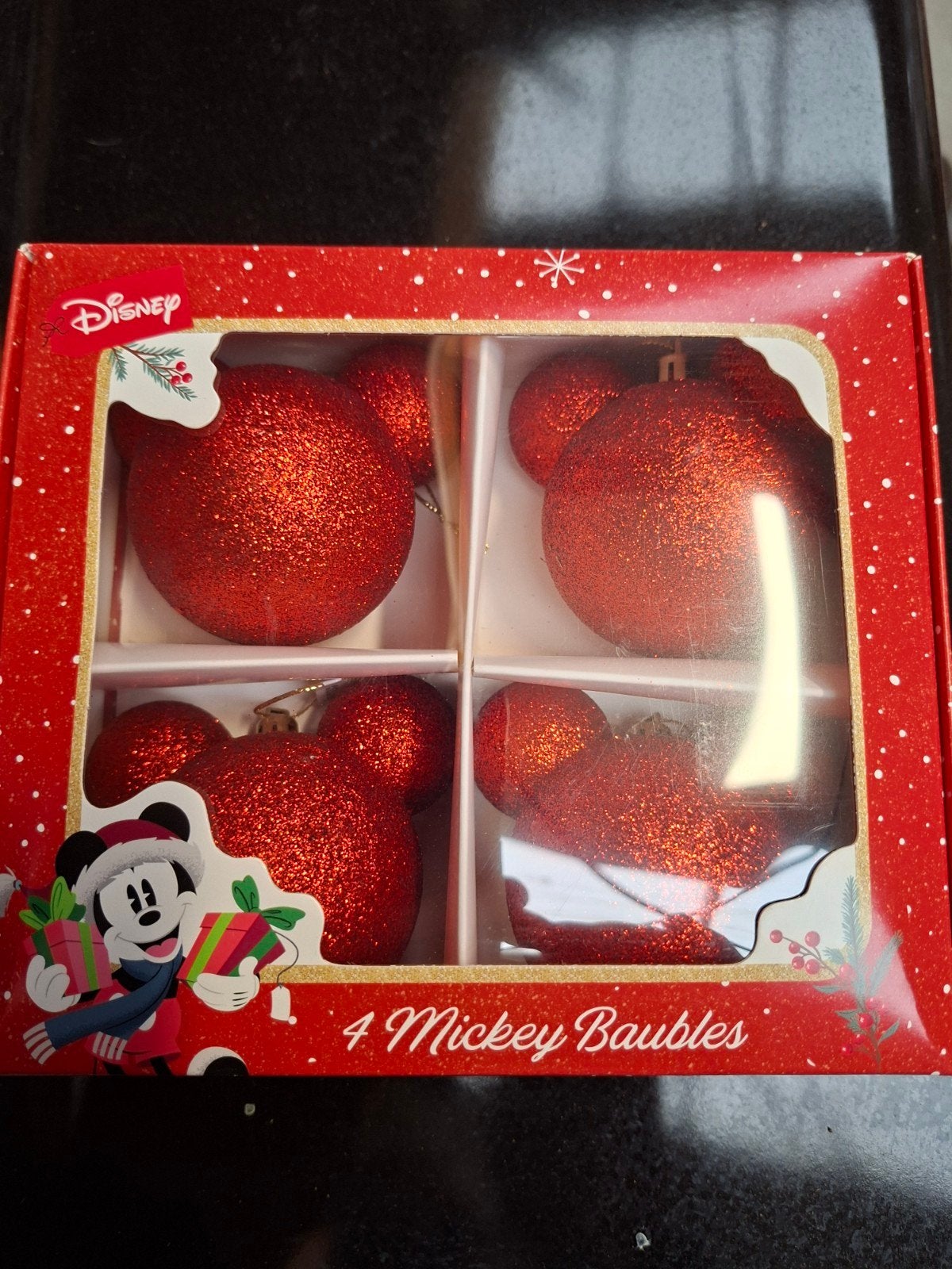 2x r Disney kerstballen Mickey mouse nieuw, Ophalen of Verzenden, Nieuw