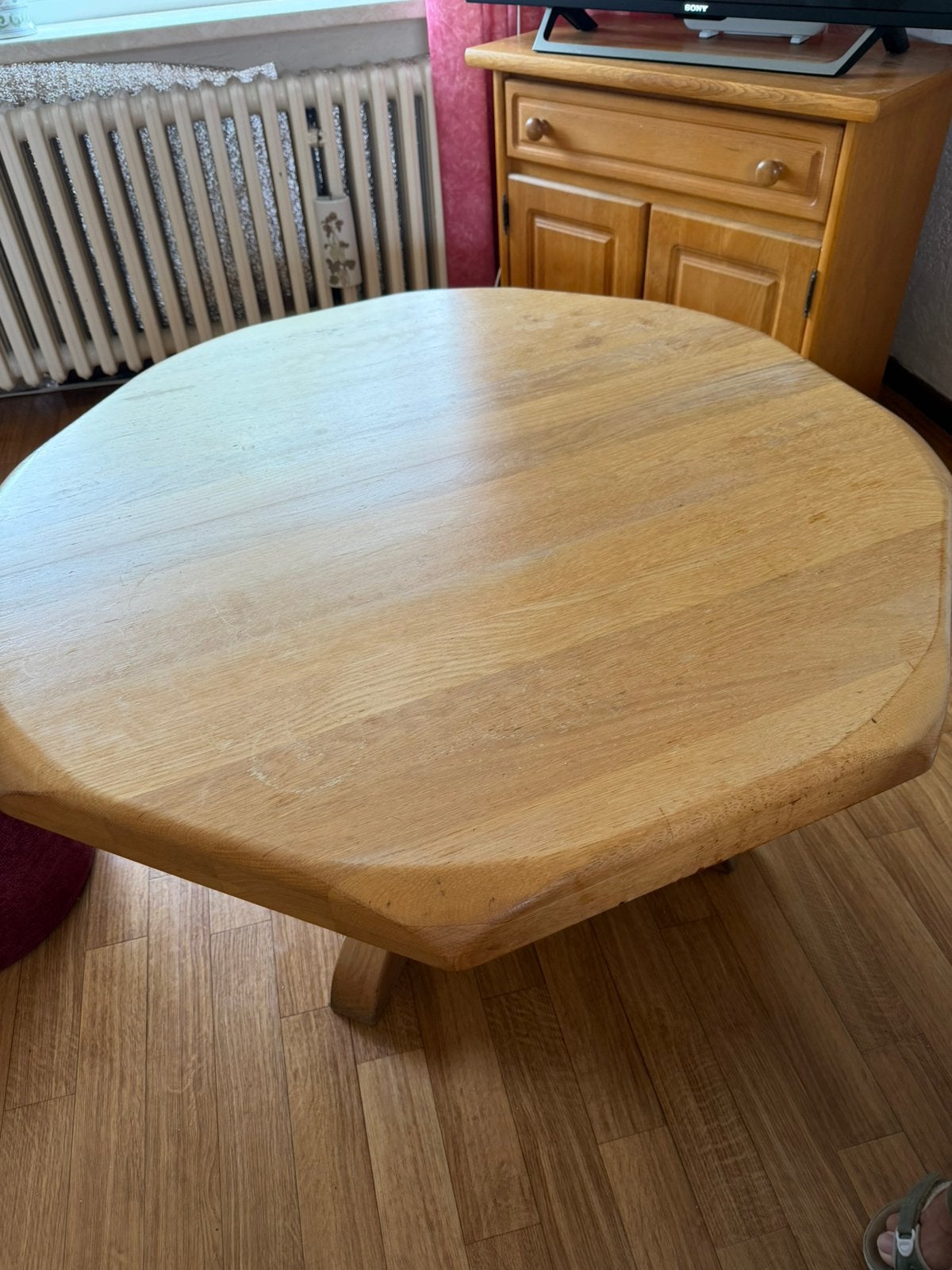 Salontafel van massief Eiken gratis, Ophalen, 100 tot 150 cm, 50 tot 100 cm, Zo goed als nieuw