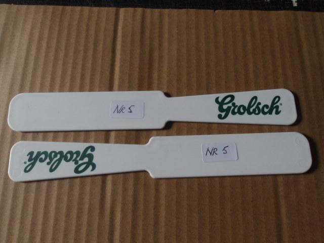 Grolsch bierafschuimer-/ spatel (nr.5), Ophalen of Verzenden, Nieuw, Overige typen, Grolsch