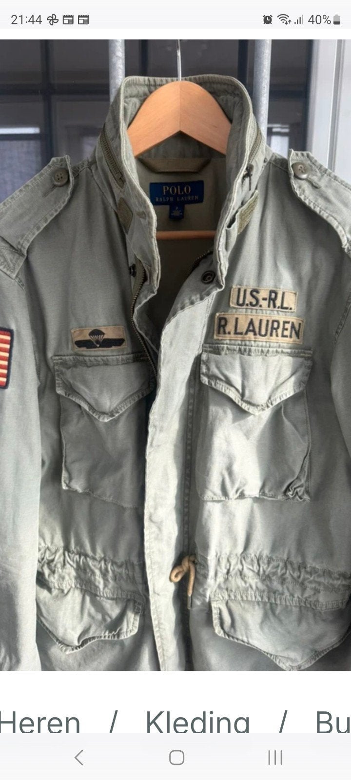 gezocht M65 jas Ralph Lauren L of XL, Maat 56/58 (XL), Ophalen of Verzenden, Groen, Polo Ralph Lauren