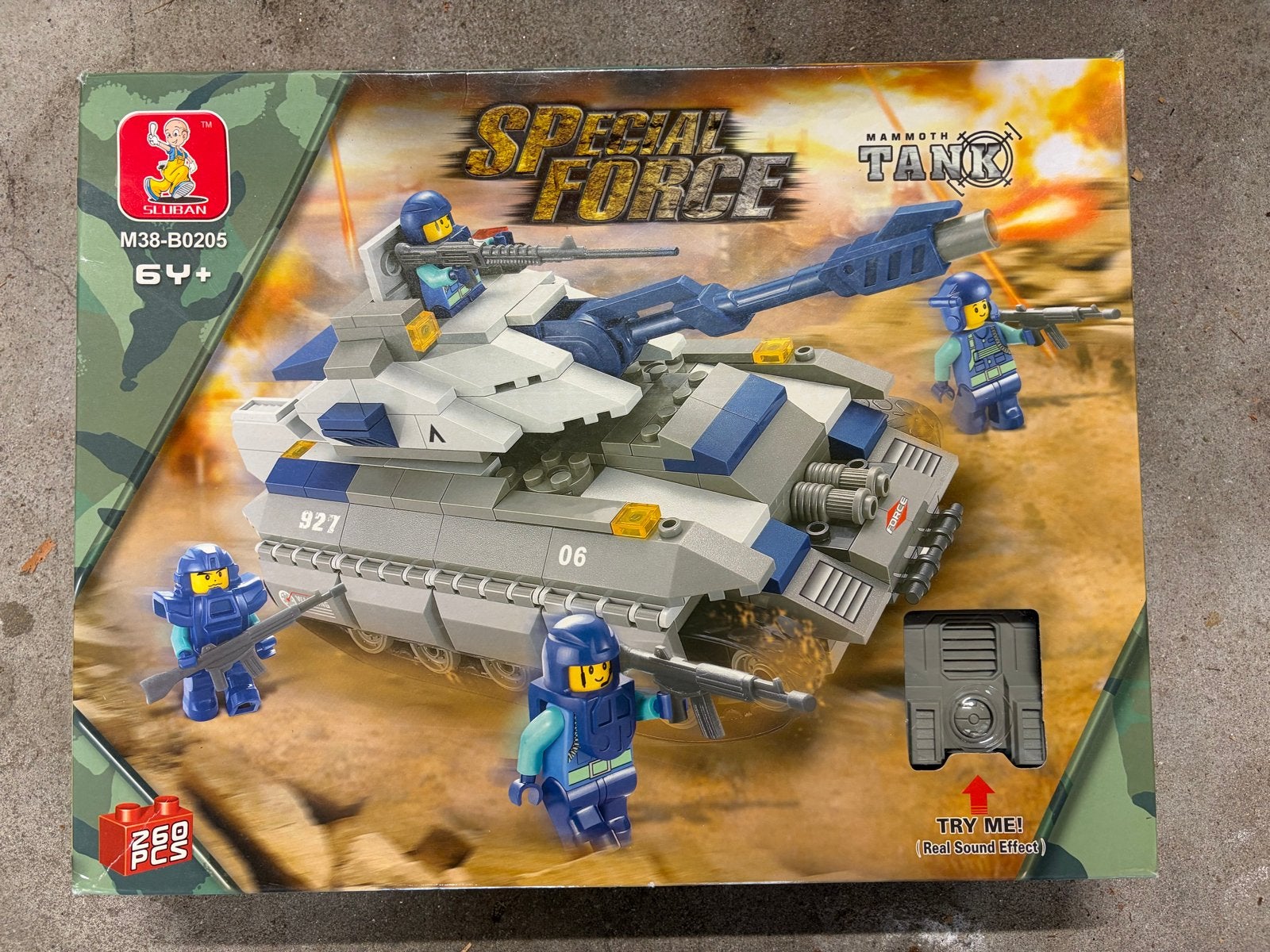 Sluban Special Force Mammoth Tank bouwset (269 stuks), Ophalen of Verzenden, Nieuw, Overige merken
