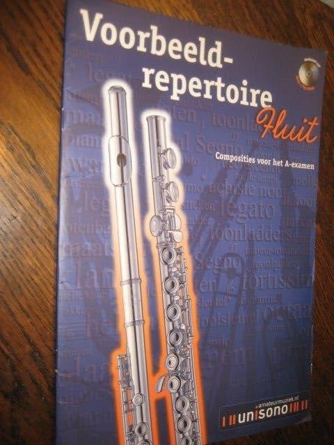 Voorbeeld repertoire fluit/composities voor het a-examen +cd, Ophalen of Verzenden, Zo goed als nieuw, Instrument