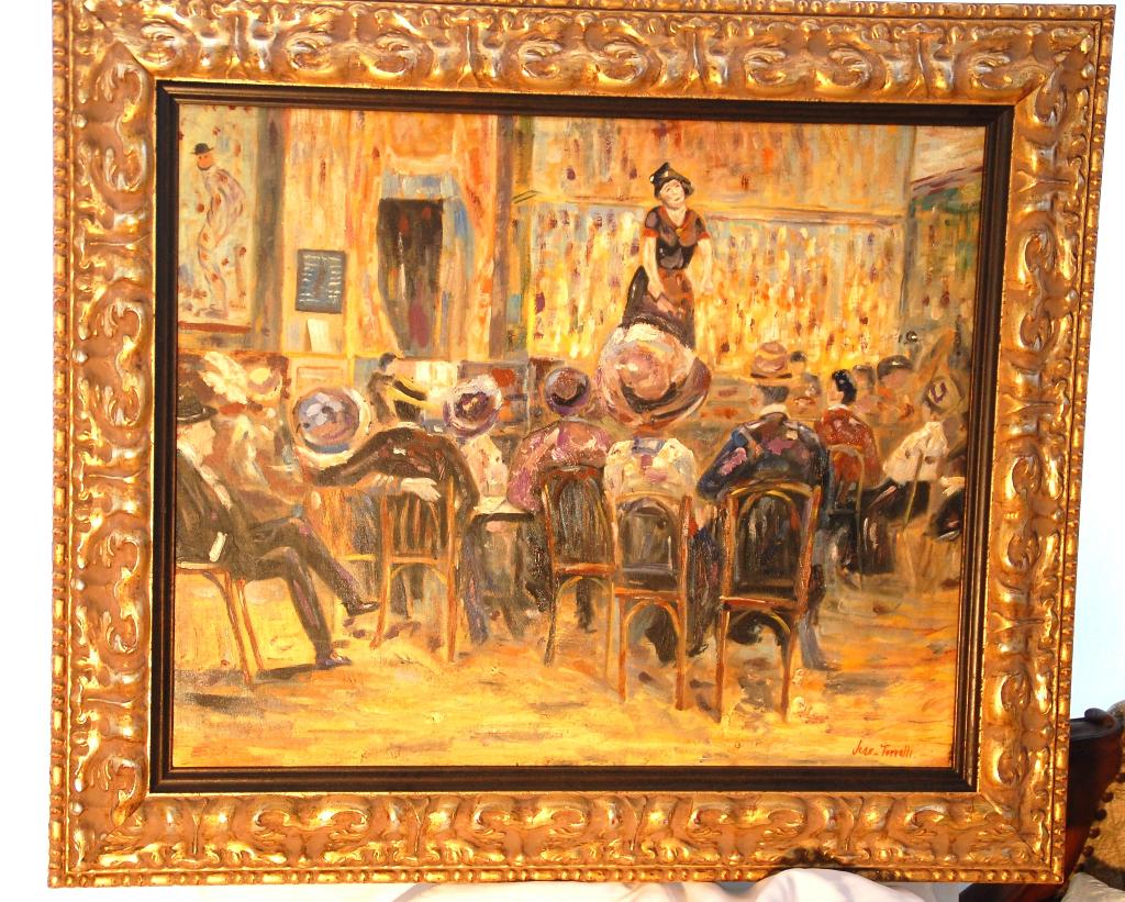 Schilderij Pietro Jean Torrelli (1888-1927), Antiek en Kunst, Kunst | Schilderijen | Modern, Ophalen of Verzenden