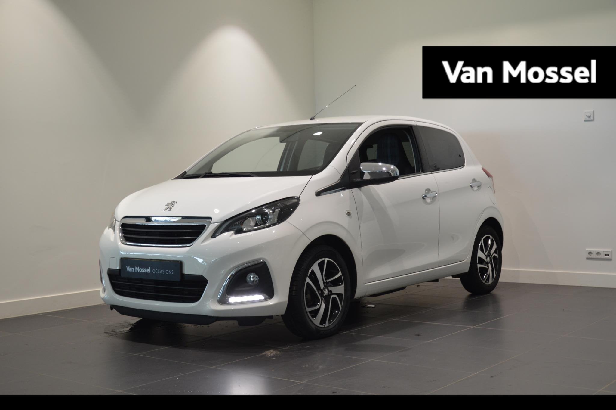 Peugeot 108 1.0 e-VTi Allure Groot scherm en camera, 12 maanden, Stof, Gebruikt, 4 stoelen
