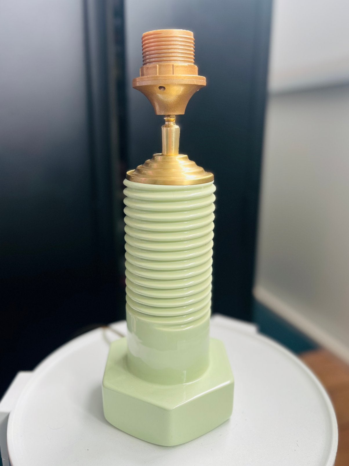 Limited edition vintage Lampenvoet!, Huis en Inrichting, Lampen | Tafellampen, Ophalen of Verzenden, Zo goed als nieuw, Glas, Minder dan 50 cm