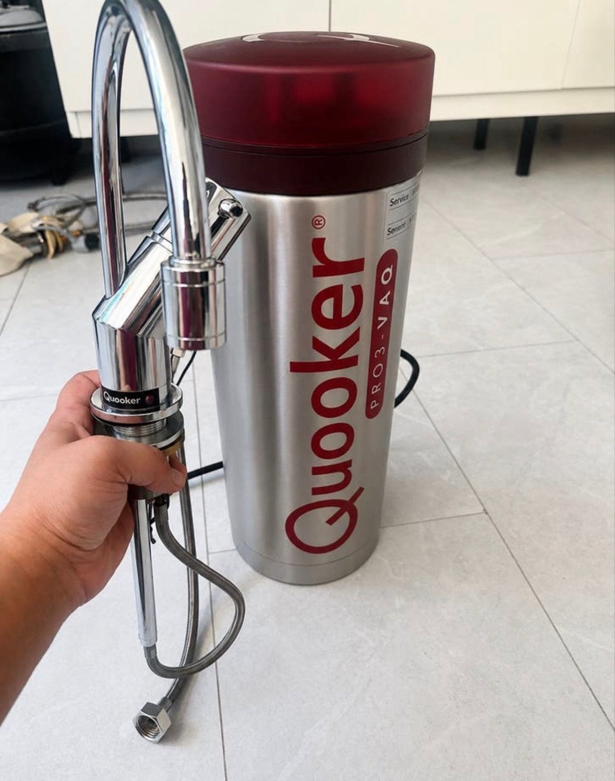 Quooker PRO3-VAQ kokendwaterkraan met reservoir, Witgoed en Apparatuur, Koffiezetapparaten, Ophalen of Verzenden, Gebruikt, Overige modellen