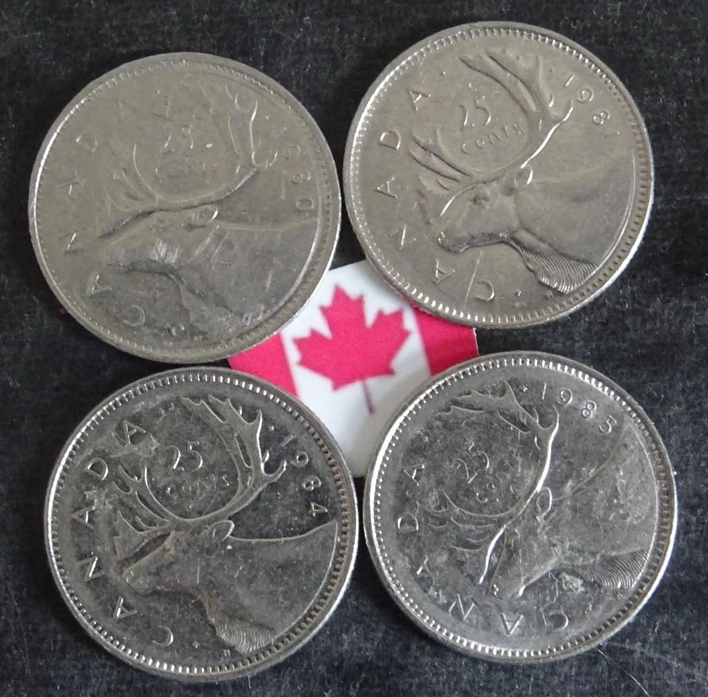 Munten Canada, Verzenden, Noord-Amerika