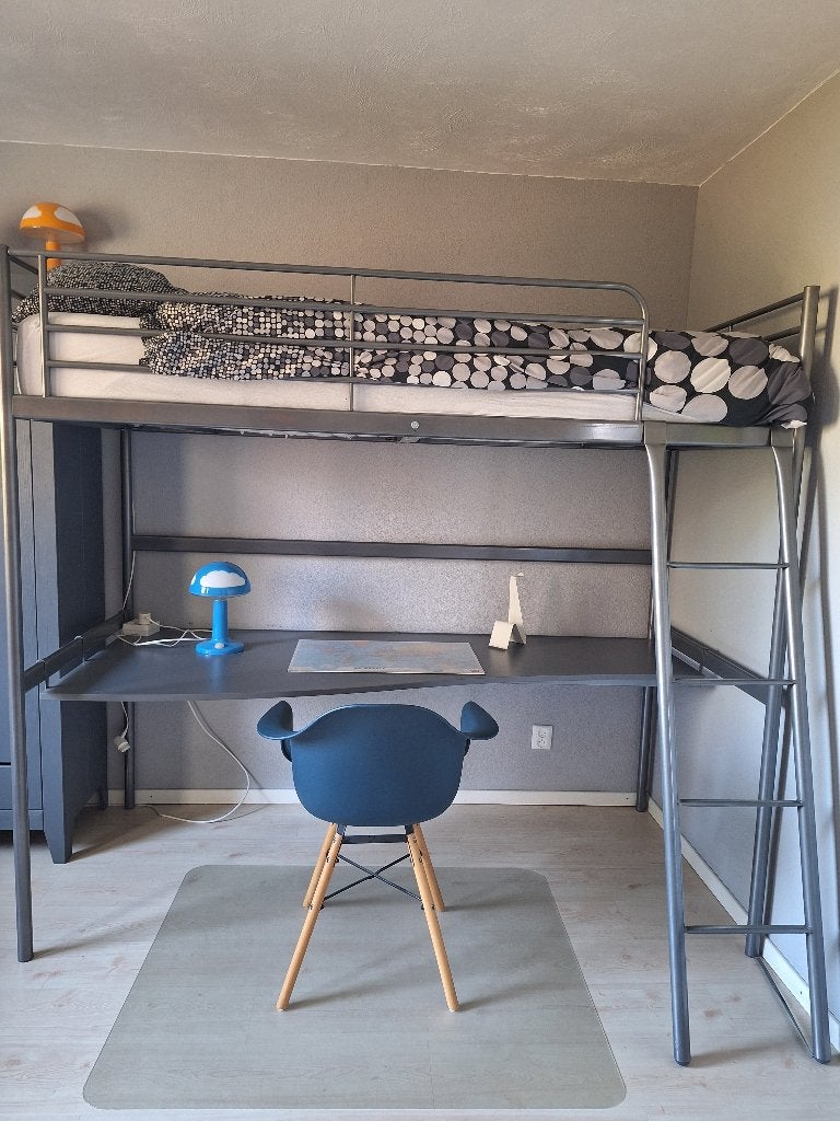 Leuke hoogslaper met bureau, Ophalen, Gebruikt, Eenpersoons, 160 tot 180 cm