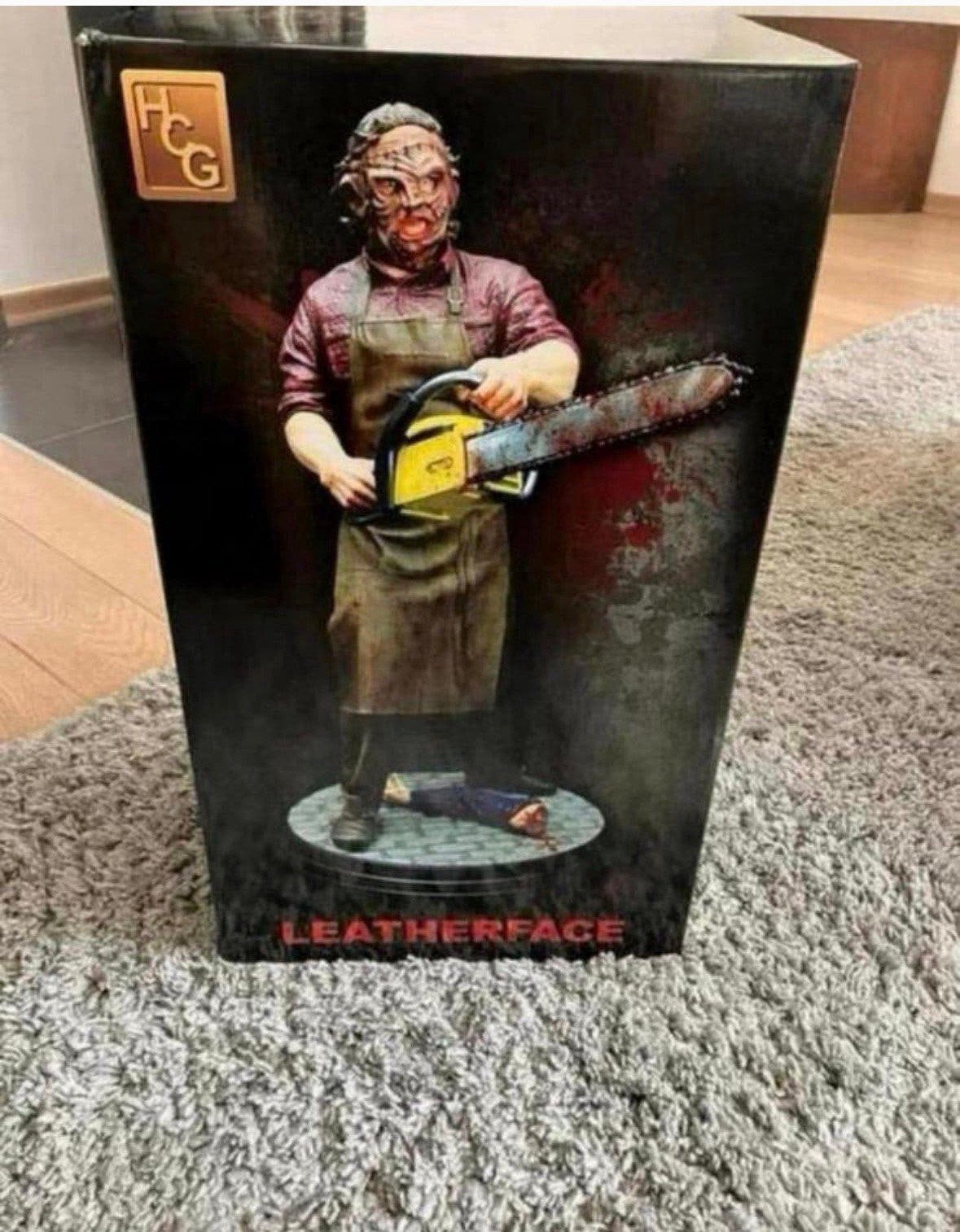 1/4 figuur Leatherface van HCG - gelimiteerd op 500 ex, Ophalen of Verzenden, Zo goed als nieuw, Actiefiguur of Pop