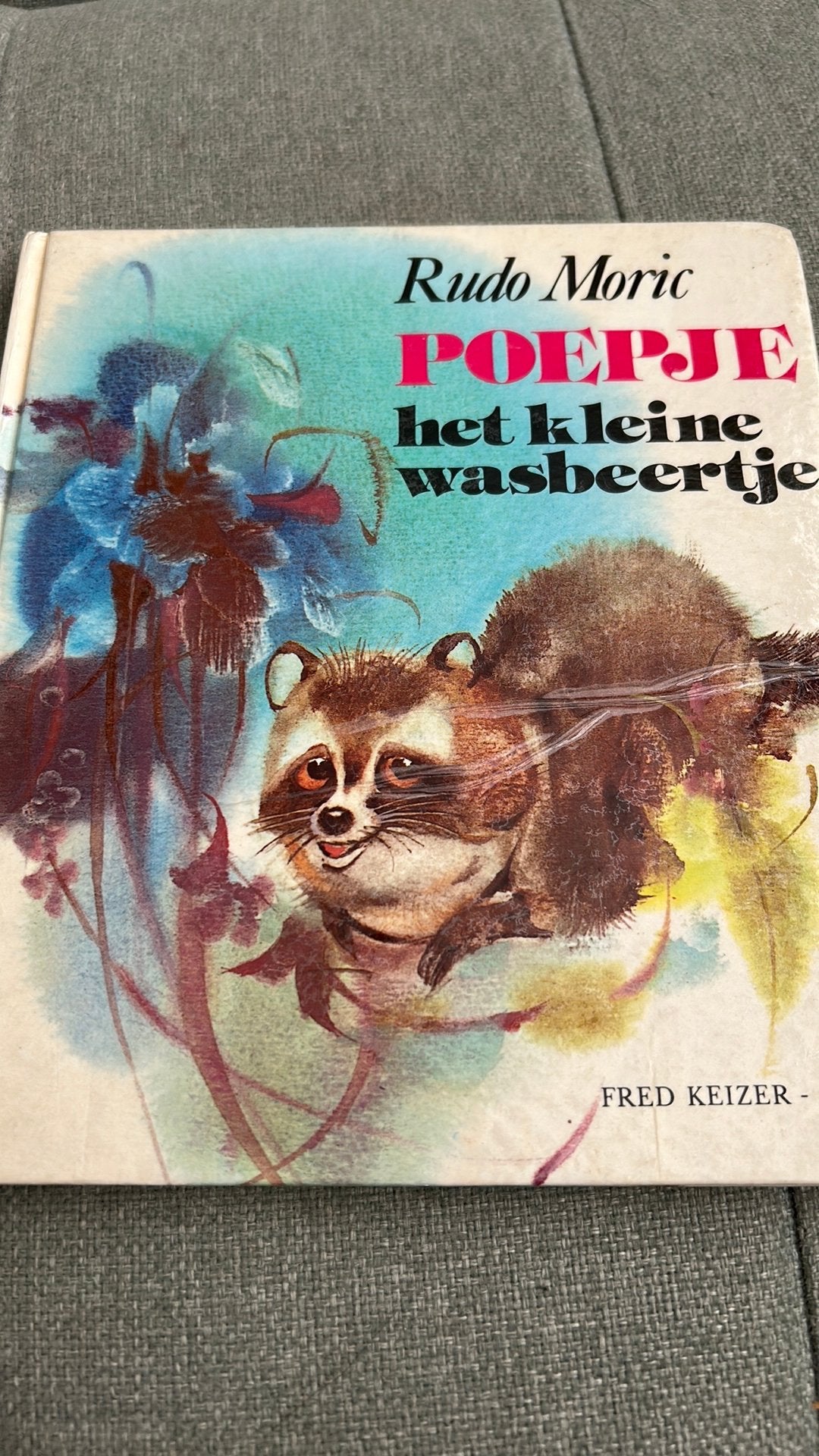 Poepje het kleine wasbeertje Rudo Moric vintage, Ophalen of Verzenden, Gelezen, Prentenboek