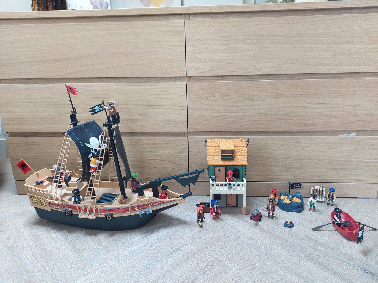 Mega playmobil piratenschip!, Kinderen en Baby's, Speelgoed | Playmobil, Ophalen of Verzenden, Gebruikt, Los playmobil